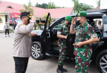 Danrem 101/Antasari Sambangi Mapolres Tanah Laut