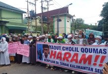 Massa Aksi Bela Islam Serbu Kemenag Kalsel Tuntut Menag RI Diproses Hukum