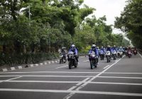 "bLU cRU Fun Riding Road to Mandalika" Sambangi Surabaya, Berikut Kemeriahannya
