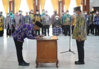 Berikut Pesan Paman Birin Saat Lantik 87 Pejabat Eselon III dan IV