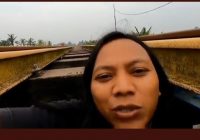 Video Viral Youtuber Dede Inoen Menantang Maut Bersembunyi di Bawah Rel Kereta Api
