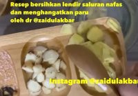 Cara Mudah Bersihkan Lendir di Saluran Pernapasan Bagi Penyintas Covid-19 Ala Zaidul Akbar