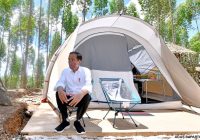 Kesan Presiden Jokowi Berkemah di Tengah Hutan Titik Nol IKN, Begini Penampakan Tenda Jokowi