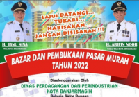 Ingat! Hari Ini Bazar dan Pasar Murah di Kecamatan Banjarmasin Barat Mulai Pukul 9 Pagi