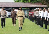 Bupati Banjar H Saidi Mansyur Pimpin Apel Pasukan Operasi Ketupat Intan 2022