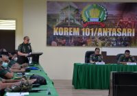 Capaian Vaksinasi Tertinggi di Wilayah Kodam VI/Mlw, Danrem 101/Ant Apresiasi Para Dandim