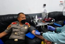 Stok di PMI Banjarmasin Menipis, Peserta Didik Sespimmen Polri Ini Donorkan Darahnya