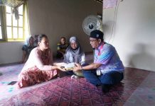 Korban Alfamart Gambut  Ambruk Dapat Santunan