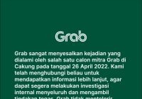 7 Klarifikasi Grab Indonesia Terkait Viralnya Kisah Penyandang Disabilitas Diusir Satpam Saat Wawancara