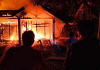 Api Hanguskan 100 Persen 2 Rumah Warga di Desa Tabuan RT 02, Halong, Balangan