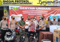 Polresta, Kodim dan Pemko Banjarmasin Tarik Undian Gebyar Vaksinasi di Duta Mall