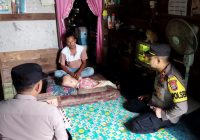 Anak Penderita Hidrosepalus di Bati-bati Dapat Kunjungan Kapolsek