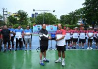 Pupuk Silaturahmi dan Jaga Kebugaran, Polda Kalsel dan Kalteng Gelar Tanding Tenis Lapangan