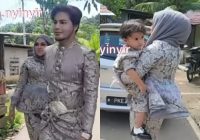 Viral Emak-Emak Pakai Baju Lebaran Bak Putri Raja Keliling Kampung
