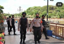 Siring Piere Tendean Banjarmasin Dipantau Tim Patroli Presisi Polresta Banjarmasin, Siaga 24 Jam di Hari Kedua Lebaran 2022/Idul Fitri 1443 H