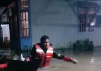Banjir di Tamiang Layang Kalteng, Warga Dievakuasi Tengah Malam