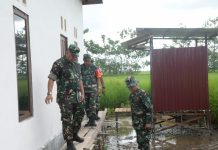 Danrem 101/Ant Apresiasi Kerja Satgas TMMD ke-113 Kodim 1005/Batola di Desa Karang Mekar