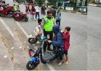 Sat Lantas Polresta Banjarmasin Mulai Tegur Pengguna Motor Listrik