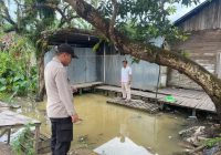 Antisipasi Kenaikan Debit Air Sungai di Kecamatan Pugaan, Polsek Pugaan Lakukan Pengecekan