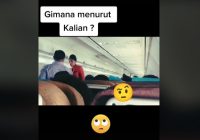 Viral, Seorang Pria Ngamuk Diduga Tak Terima Pesawat Putar Balik, Penumpang Lain Emosi