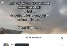 Tawarkan Suami Temani Wanita Lain, Akun ini Minta Lebih dari Rp 15 Juta