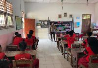 Asah Disiplin Kekompakan Generasi Muda, Personel Polsek Kuranji Sambangi SDN Mustika