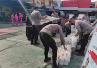 Anjangsana Hari Bhayangkara ke-76, Polresta Banjarmasin Tebar Paket Sembako ke Pensiunan Hingga Panti Asuhan