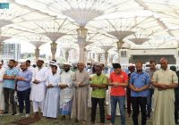 Ratusan Payung Elektrik Teduhkan Jemaah di Masjid Nabawi Madinah