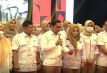 Gerindra Kota Medan Kompak Deklarasikan Prabowo Presiden