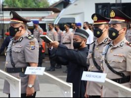 Kapolres Tanah Laut Lantik Tiga Pejabat Baru, Kasatlantas Diisi Perwira Polda Kalsel