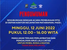 Besok Pembukaan (MTQ) XLV Li Syi'aril Islam 2022, Jalan A Yani km 58,8 Kabupaten Banjar Dibuat Satu Jalur, Cek Rekayasa Lalin di Sini