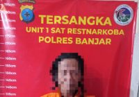 Simpan Sabu di Bawah Tilam, Sat Res Narkoba Polres Banjar Amankan Pria Asal Murung Keraton Martapura
