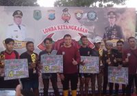 BPK Hipta Kabupaten HSS Raih Juara Satu Lomba Ketangkasan Pemadam se-Kalsel di Kabupaten HSU
