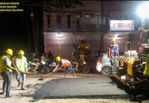 Jalan Gatot Subroto Hingga Adyaksa Tak Lagi Ada Kerusakan, Dinas PUPR Provinsi Kalsel Lakukan Penambalan