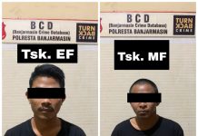 Kandangkan 2 Tersangka Pengeroyok Warga Cendana, Buser Banjarmasin Barat Buru Seorang Lagi Pelaku