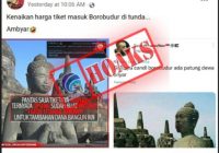 Hoaks Disebut Ada Patung Presiden Jokowi di Candi Borobudur