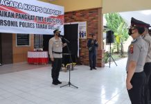 40 Anggota Polres Tanah Bumbu Naik Pangkat, Ini Pesan Kapolres