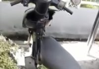 Motor Mio Tak Bertuan Parkir di Halaman PTUN Banjarmasin Sejak Minggu