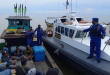 Kapal Mengangkut Puluhan TKI Ilegal Tujuan Malaysia Dicegat di Perairan Asahan
