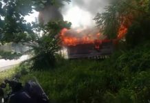 Api Bakar Habis Warung Amang Ahur Dekat SPBU Liang Anggang Banjarbaru