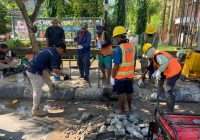 Air Leding Dua Kecamatan di Banjarmasin Bakal 'Seret' Pipa di Jalan A Yani Km 1 Bocor