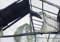 Gudang dan Mobil di Desa Lok Bangkai Kabupaten HSU Terbakar