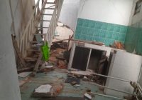 Rumah Roboh di Jalan Nakula Banjarmasin, Dapur Ambruk
