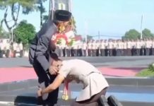 Mengharukan, Anak Supir Angkot Lulusan Polisi Terbaik di SPN Polda Jawa Barat