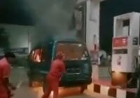 Viral Mobil Carry Terbakar di SPBU Disebut Pakai Aplikasi My Pertamina, Pertamina Tegaskan Hoax ini Kejadian Sebenarnya