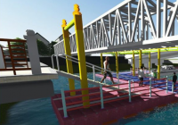 Siring Tendean dengan Siring Sungai Baru Segera Tersambung Gunakan Kubus Apung