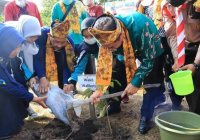 Peringati HAN 2022, Wakil Wali Kota Tanam Pohon di SMPN 30 Banjarmasin