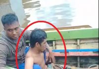 Seorang Pria Diduga ODGJ Telanjang Terjun ke Sungai dari Atas Jembatan Antasari Banjarmasin