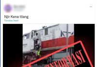 Viral Video Polisi Tilang Kereta Api, Cek Faktanya