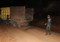 TMMD ke-114 Kodim 1022/Tnb: Pembangunan Jalan Desa Sumber Arum Digeber Hingga Malam Hari